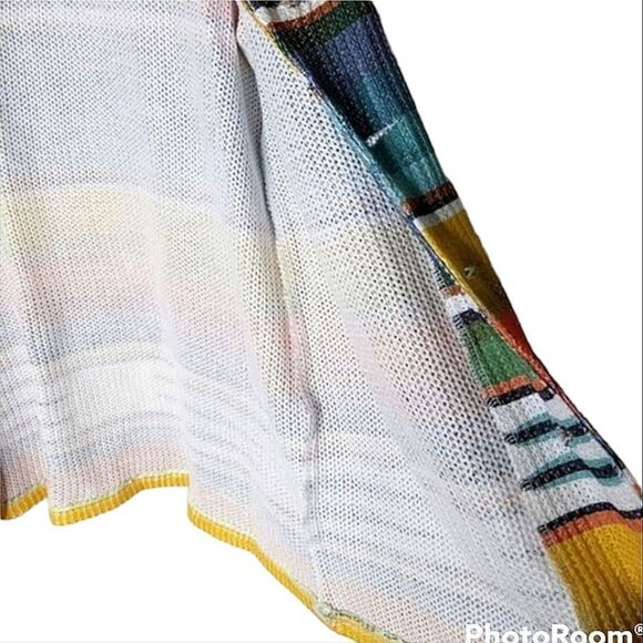 DETI Southwest Pattern Woven Button Down Cardigan size L - Picture 8 of 10